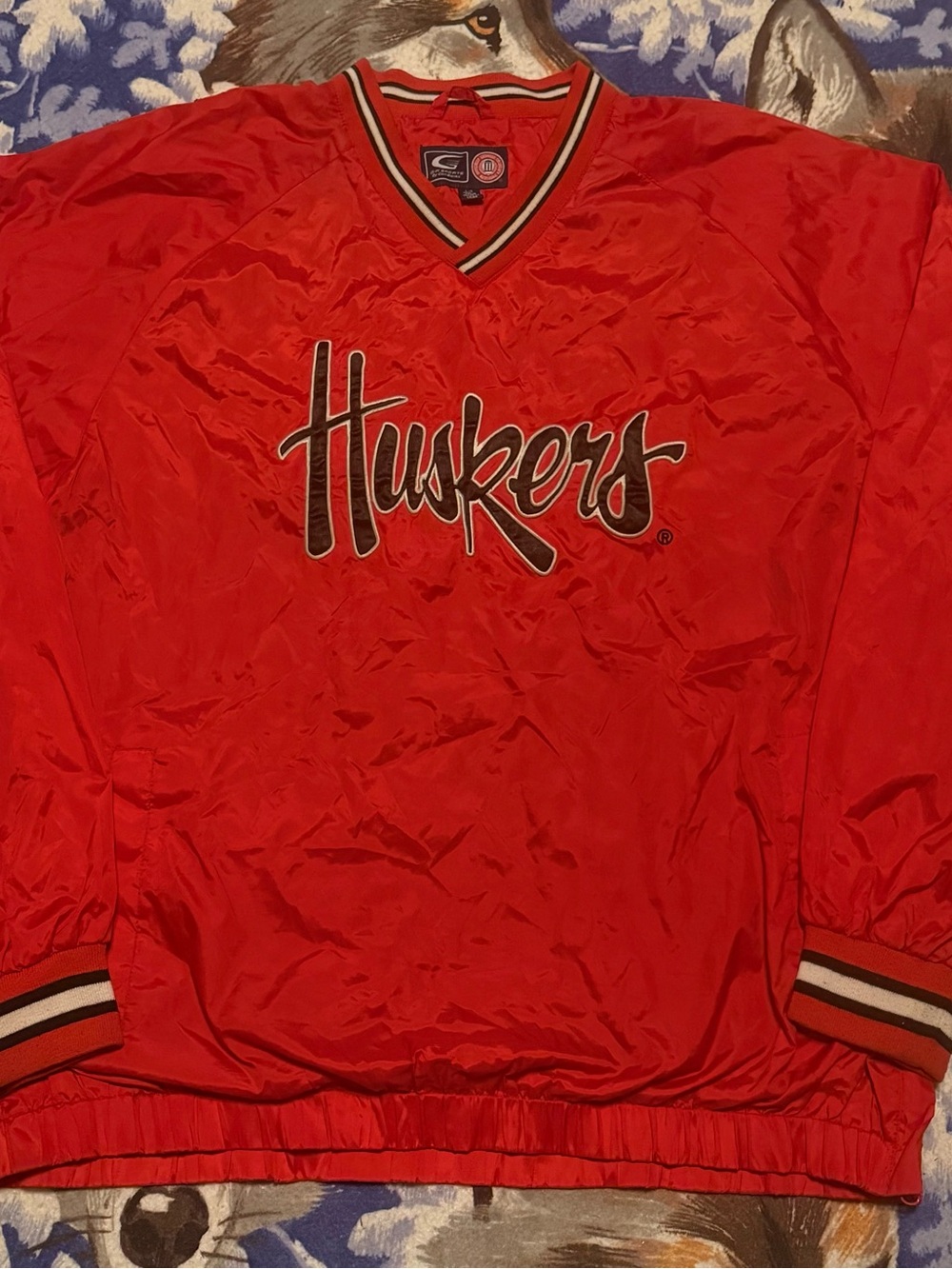 Huskers Red Windbreaker Pullover Jacket - Team Apparel
